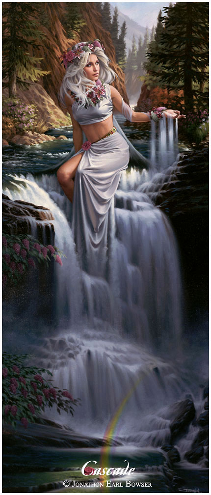 ...an oil painting of the Goddess of the Rivers,
gently shaping the features of the tenaciously resistant earth...